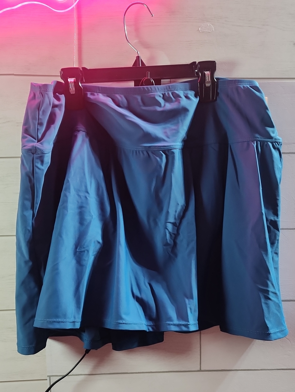NWT Womens Shapermint Teal Swim Skirt